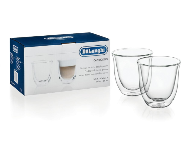 DeLonghi Szklanki do cappuccino zestaw 2 sztuki - 333959 - zdjęcie 2